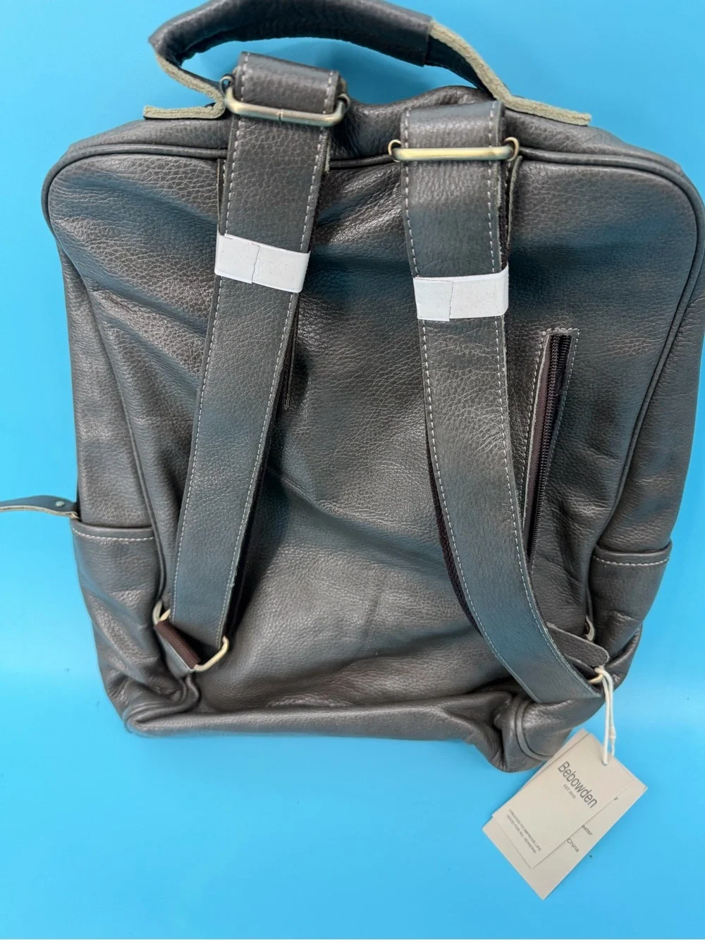 NWT Bebowden Full-Grain Leather Backpack